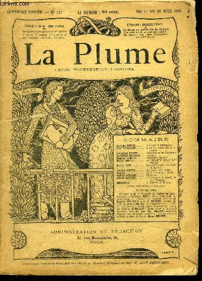 LA PLUME - DU 1ER AU 15 JUIN 1895