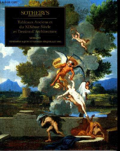 CATALOGUE DE VENTE AUX ENCHERES : TABLEAUX ANCIENS ET DU XIXE SIECLE ET DESSINS D'ARCHITECTURE - MONACO - VENDREDI 30 JUIN ET SAMEDI 1ER JUILLET 1995