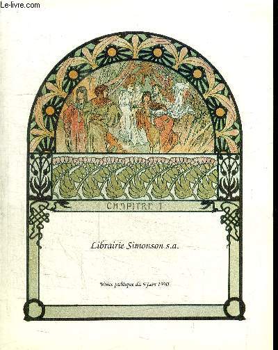 CATALOGUE DE VENTE AUX ENCHERES : VENTE PUBLIQUE DU 9 JUIN 1990 - DESSINS ESTAMPES dessins de Parmigiano Delacroix Hugo... BEAUX OUVRAGES ANCIENS Manuscrits enluminures EDITIONS XIXE Manuscrit de H. Becque Prfons de Balzac,... LIVRES MODERNES