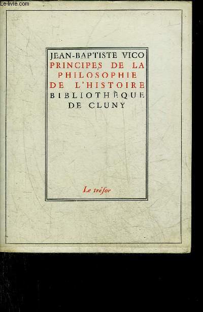 PRINCIPES DE LA PHILOSOPHIE DE L'HISTOIRE.