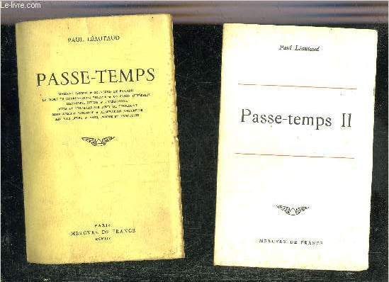 PASSE TEMPS + PASSE TEMPS II .