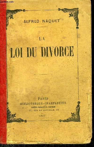 LA LOI DU DIVORCE.