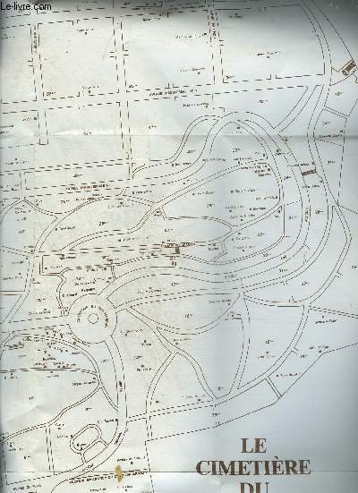 LE PERE LACHAISE - PLAN DU CIMETIERE .