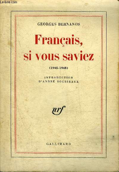 FRANCAIS SI VOUS SAVIEZ 1945-1948.