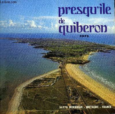 PLAQUETTE : PRESQU'ILE DE QUIBERON 1975.