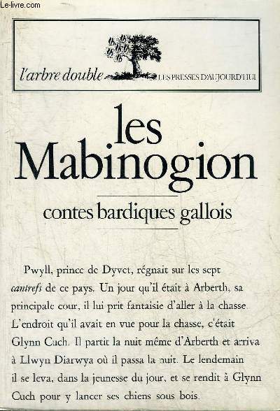 LES MABINOGION CONTES BARDIQUES GALLOIS - COLLECTION L'ARBRE DOUBLE.