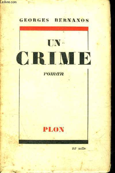 UN CRIME- ROMAN.