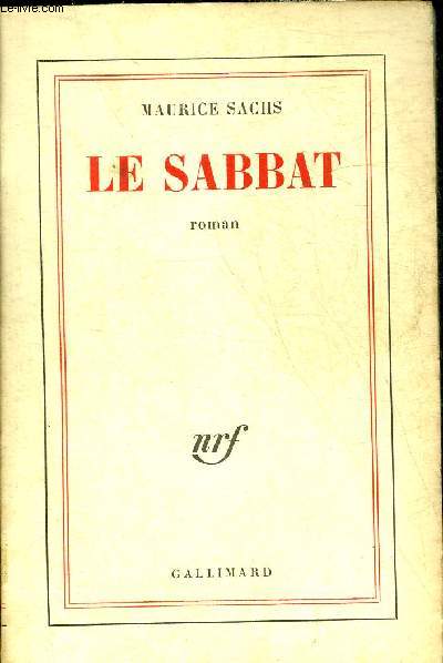 LE SABBAT - ROMAN.