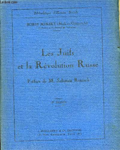 LES JUIFS ET LA REVOLUTION RUSSE