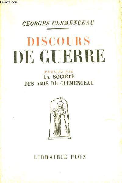 DISCOURS DE GUERRE.