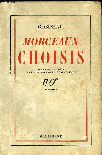 MORCEAUX CHOISIS - 3E EDITION.