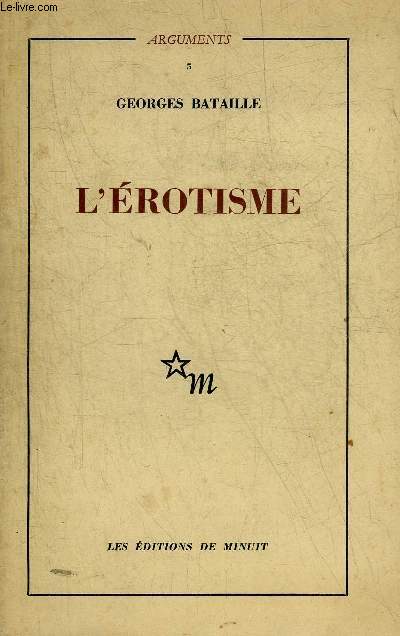 L'EROTISME - COLLECTION ARGUMENTS 5.