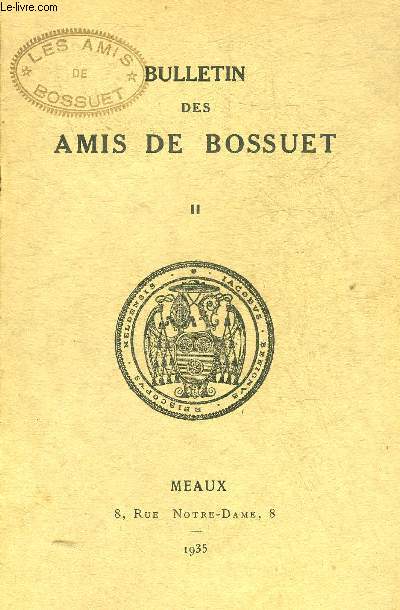 BULLETIN DES AMIS DE BOSSUET N2 1935 -