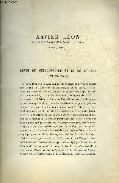 XAVIER LEON 1868-1936.
