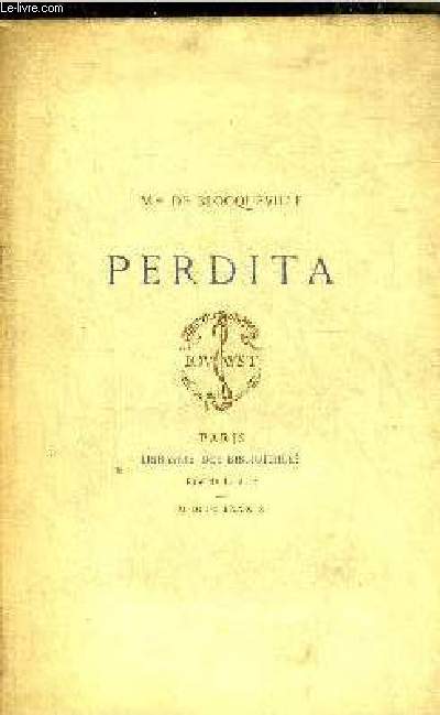PERDITA - NOUVELLE EDITION.