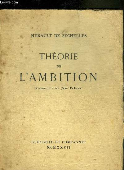 THEORIE DE L'AMBITION.