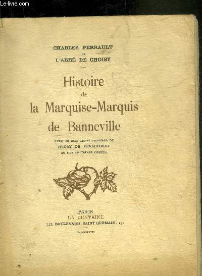 HISTOIRE DE LA MARQUISE MARQUIS DE BANNEVILLE.
