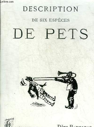 DESCRIPTION DE SIX ESPECES DE PETS - COLLECTION REDIVIVA.
