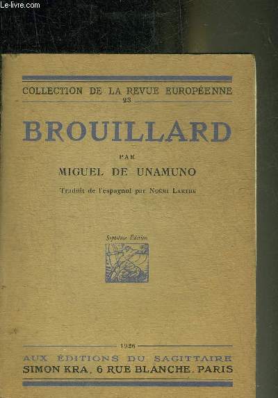 BROUILLARD - COLLECTION DE LA REVUE EUROPEENNE N23.