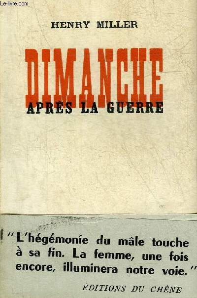 DIMANCHE APRES LA GUERRE.