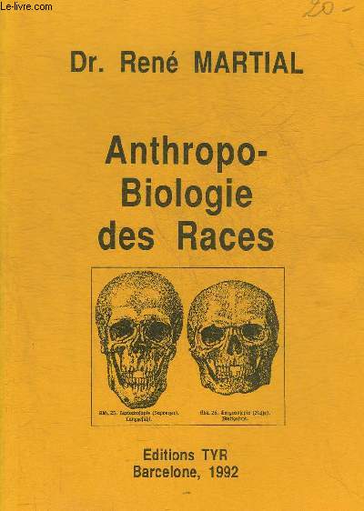 ANTHROPO - BIOLOGIE DES RACES.