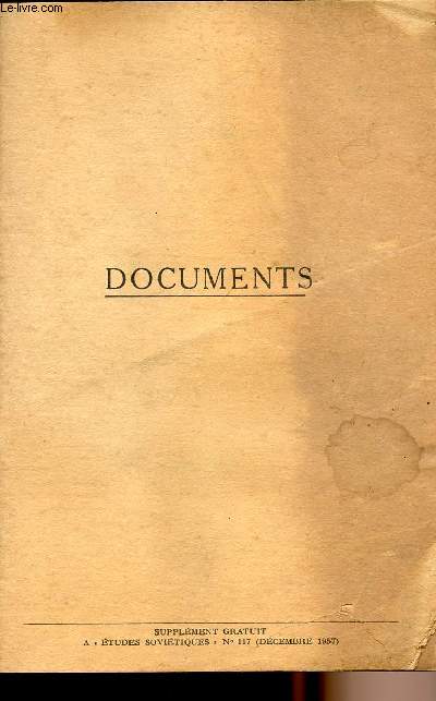 Documents - Supplment gratuit  