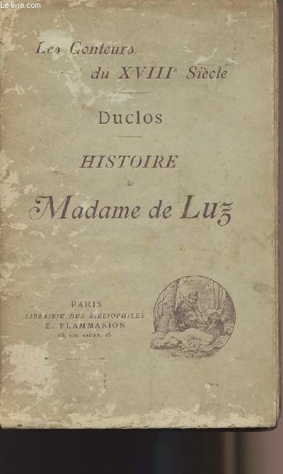 Histoire de Madame de Luz
