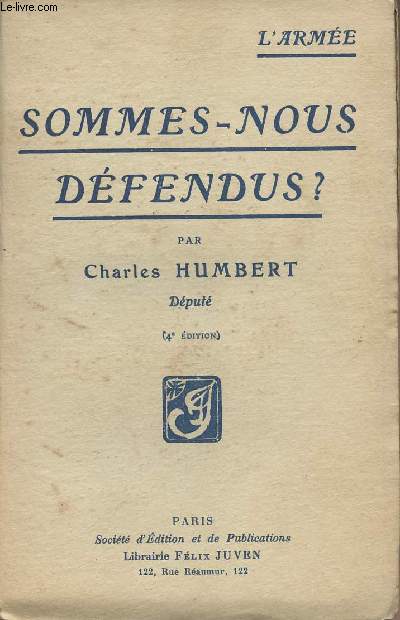 Sommes-nous dfendus ?