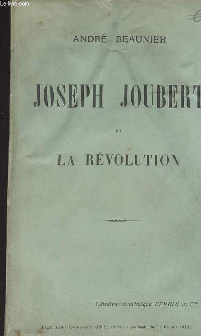 Joseph Joubert et la rvolution