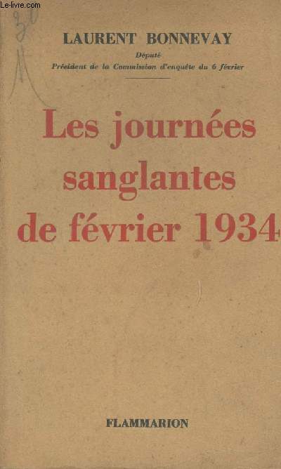 Les journes sanglantes de fvrier 1934