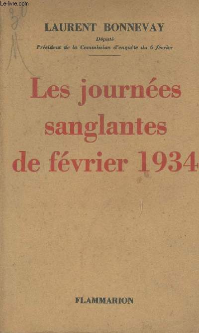 Les journes sanglantes de fvrier 1934