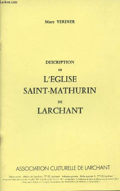 Description de l'Eglise Saint-Mathurin de Larchant
