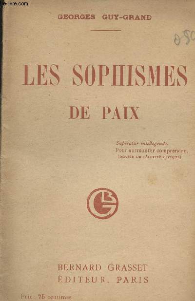 Les sophismes de paix