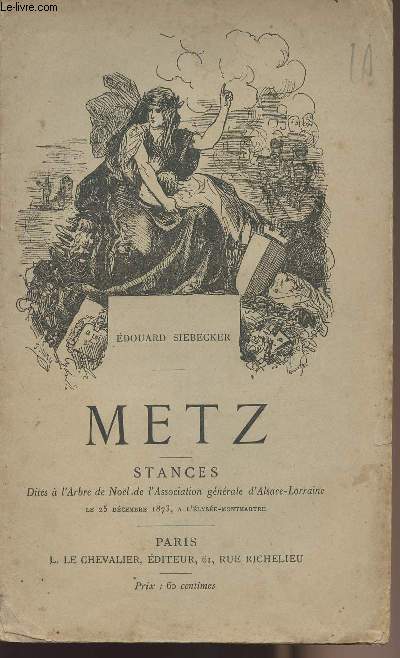 Metz - Stances dites  l'arbre de Nol de l'association gnrale d'Alsace-Lorraine le 25 dcembre 1873,  l'Elyse-Montmartre