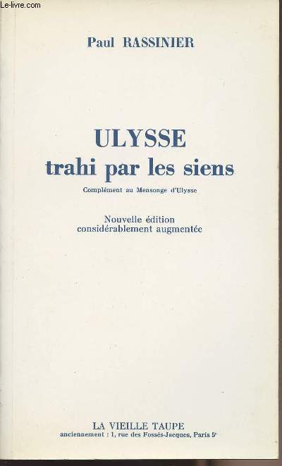 Ulysse trahi par les siens - complment du Mensonge d'Ulysse