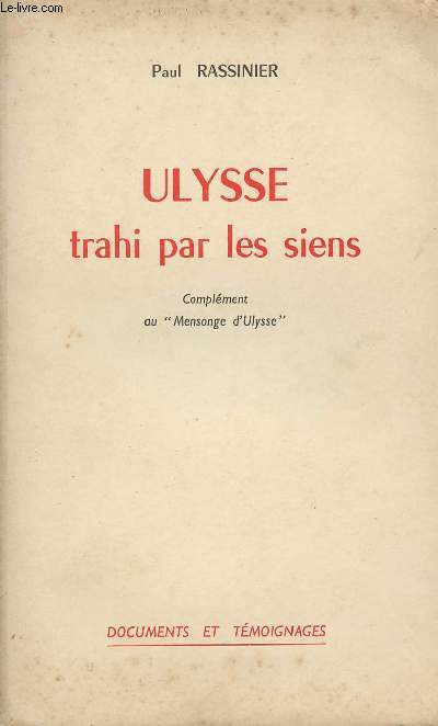 Ulysse trahi par les siens - Complment au 