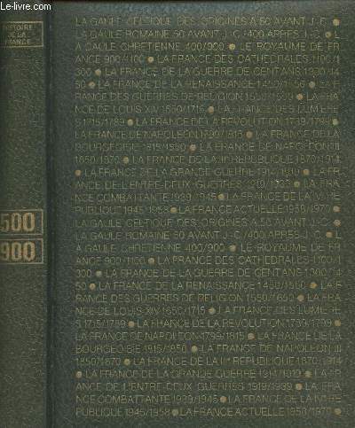 Histoire de la France - La Gaule chrtienne 500/900