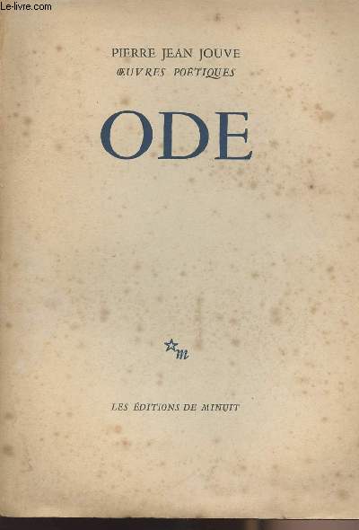 Ode - Oeuvres potiques