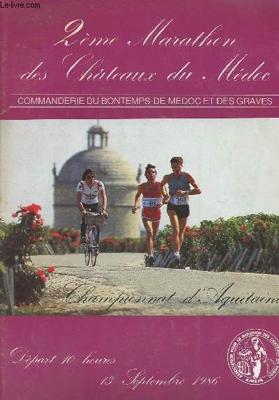 2me marathon des chteaux du Mdoc - Commanderie du Bontemps-de-Mdoc et des graves le 13 septembre 1986