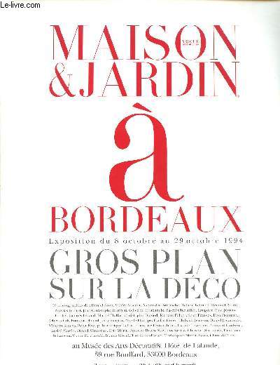 Vogue Décoration - Maison & Jardin à Bordeaux - Exposition du 8 octobre au 29 octobre 1994 - Gros plan sur la déco