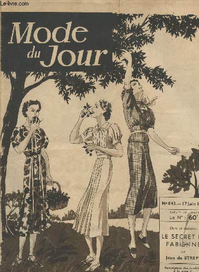 Mode du jour n843 - 17 juin 1937 - Le secret de Fabienne par Jean de Strepy