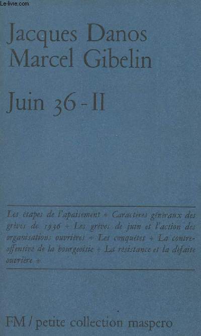 Juin 36 - Tome II collection 