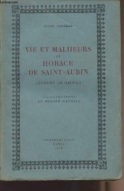 Vie et malheurs de Horace de Saint-Aubin (Honor de Balzac)