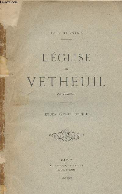 L'eglise de Vtheuil (Seine-et-Oise) Etude archologique