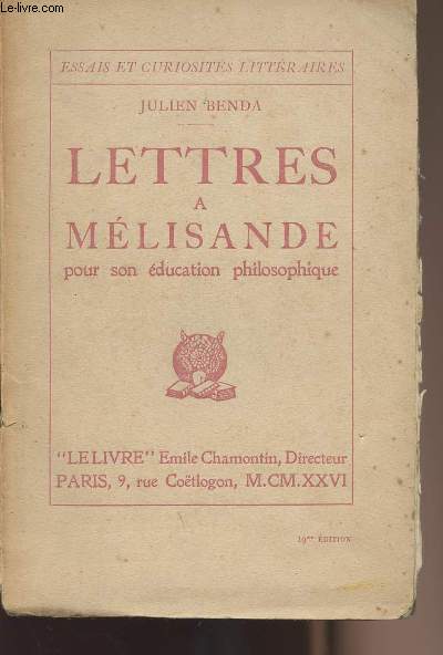 Lettres  Mlisande pour son ducation philosophique