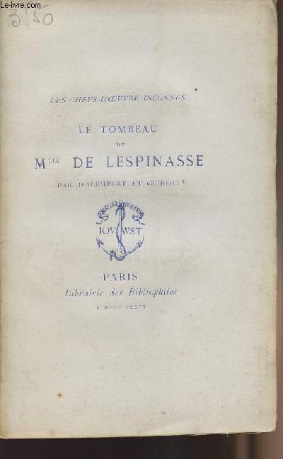 Le tombeau de Mlle de Lespinasse - 