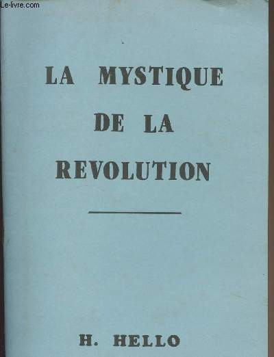 La mystique de la rvolution