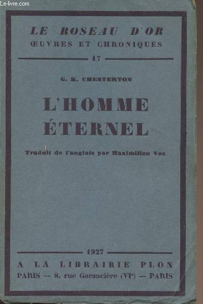 L'homme ternel - collection 