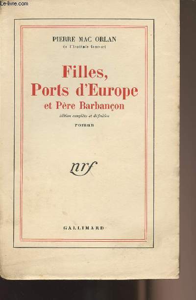 Filles, Ports d'Europes et Pre Barbanon