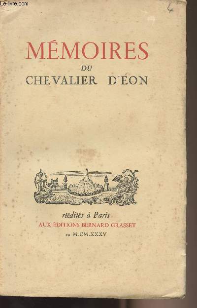 Mémoires du Chevalier d'Eon